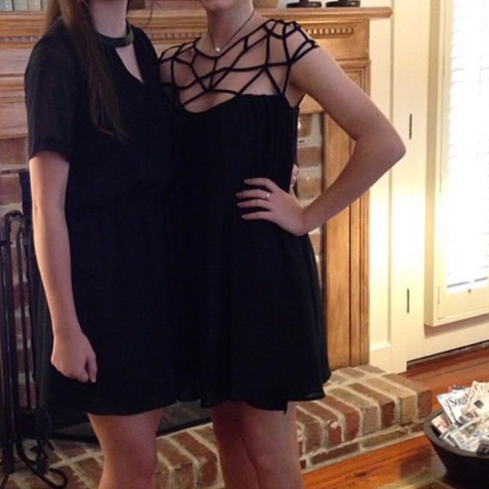 Lulu’s Strappy Little Black Dress - Picture 3 of 3